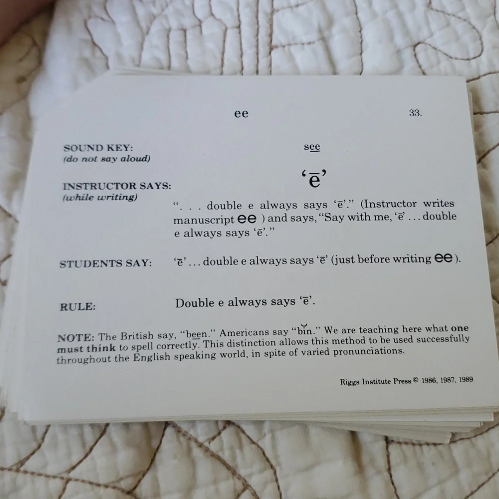 Phonogram Cards Set Abeka Phonics/Vintage Riggs Cards - Picture 4 of 6